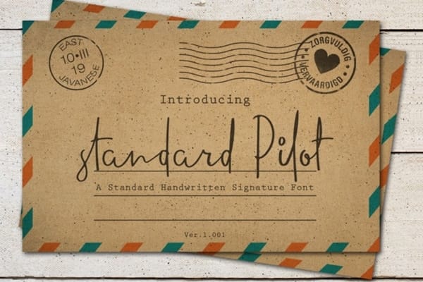 Standard Pilot Font