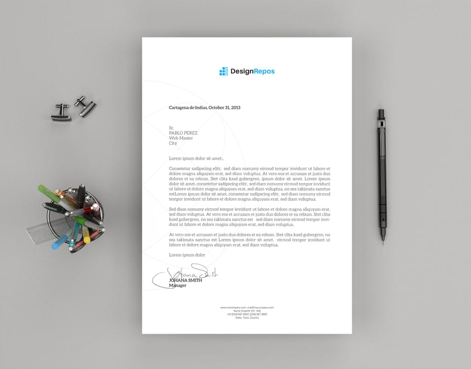 Top View A4 Paper Mockup