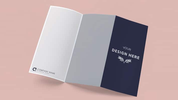 Tri-fold Brochure Mockup Printed Materials