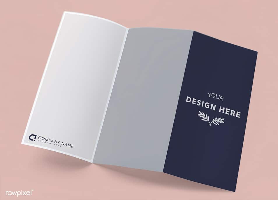 Tri-fold Brochure Mockup Printed Materials