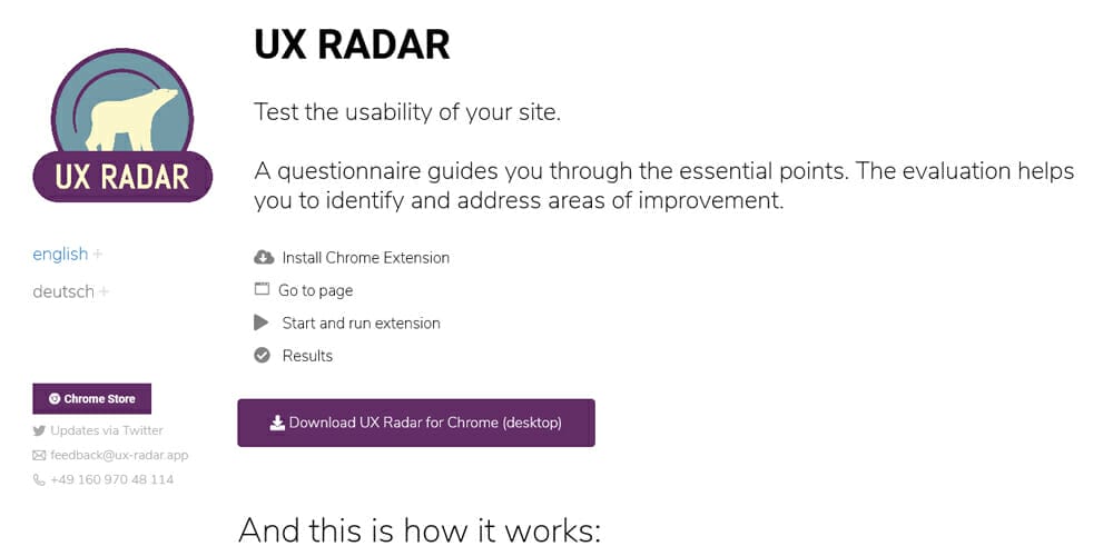 UX Radar
