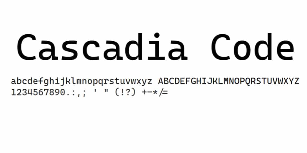 cascadia code