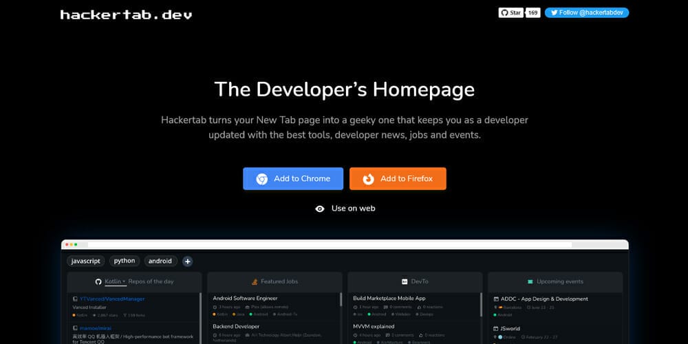 Best Chrome Extensions for Designers 205 hackertab dev