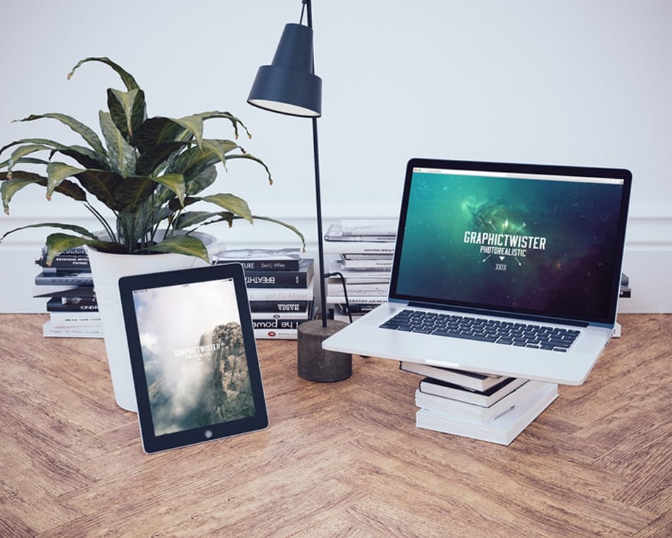 iPad and MacBook Mockup