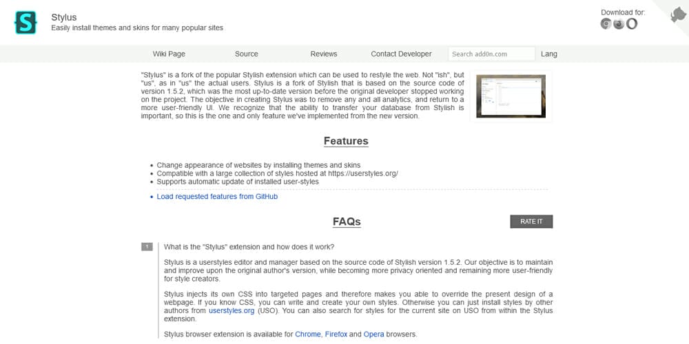 Best Chrome Extensions for Designers 174 stylus