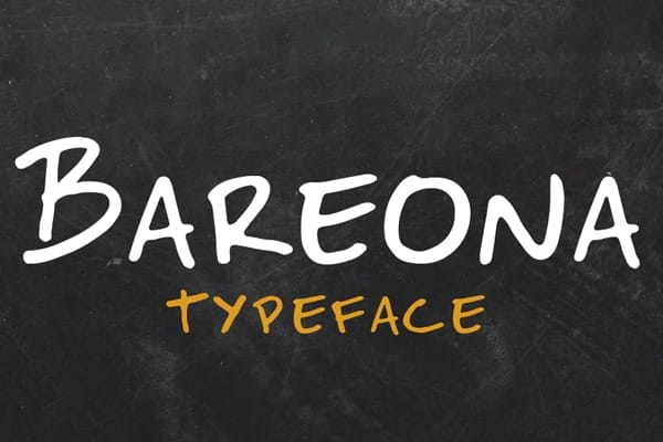 Bareona Typeface