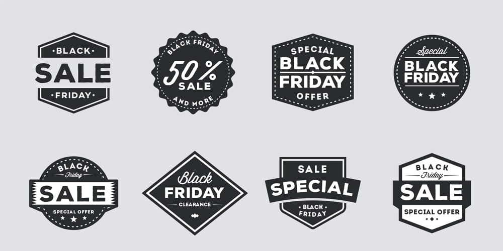 Black Friday Sale Badges