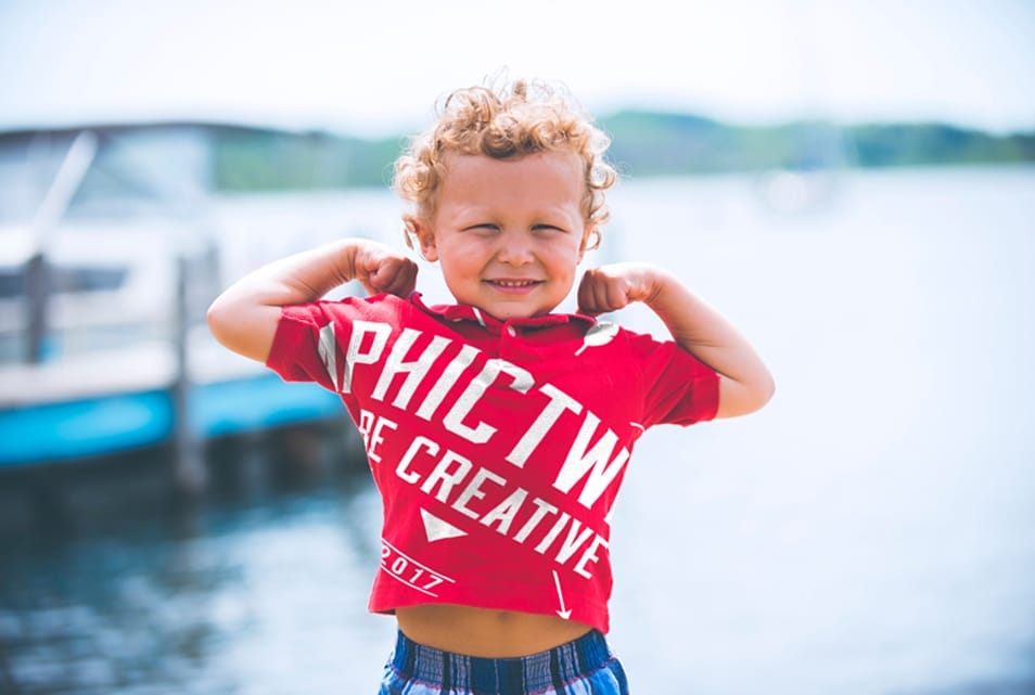 Child T-Shirt Mockup