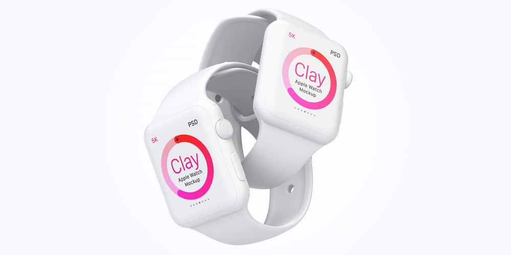 Clay Apple Watch Mockup