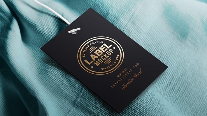 Clothing Tag Label Mockup