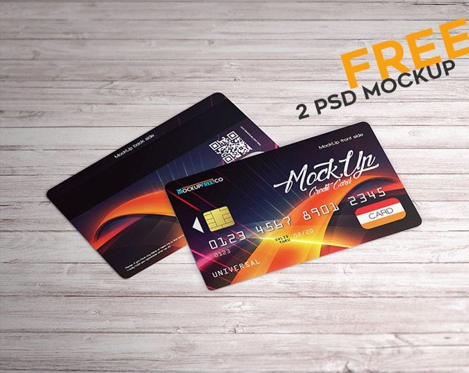 Credit Card Free PSD Mockups