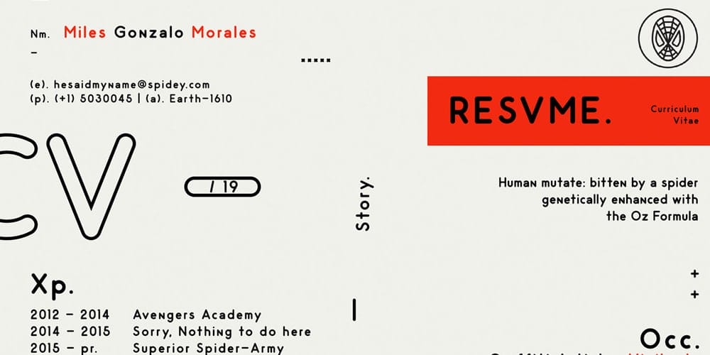 Curriculum Vitae Resume Template PSD