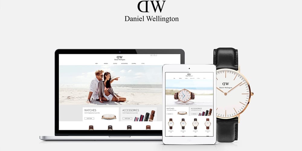 Free Ecommerce Web Templates PSD 110 Daniel Wellington Website PSD