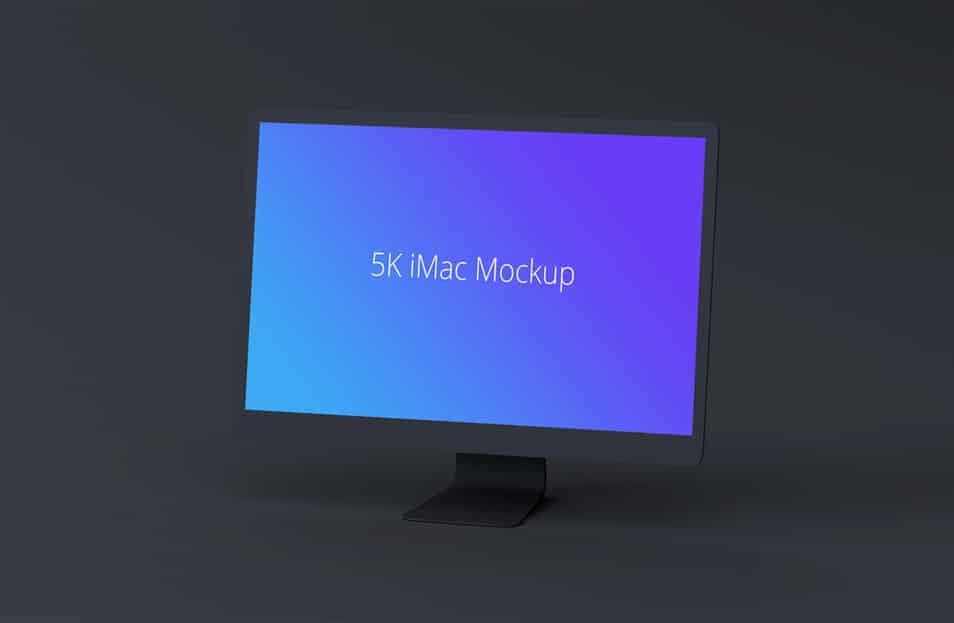 Dark iMac Mockup