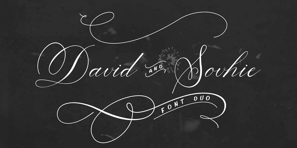 David and Sovhie Calligraphy Font