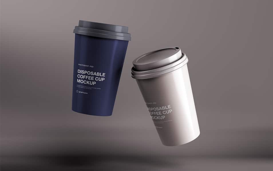 Disposable Coffee Cup Mockup