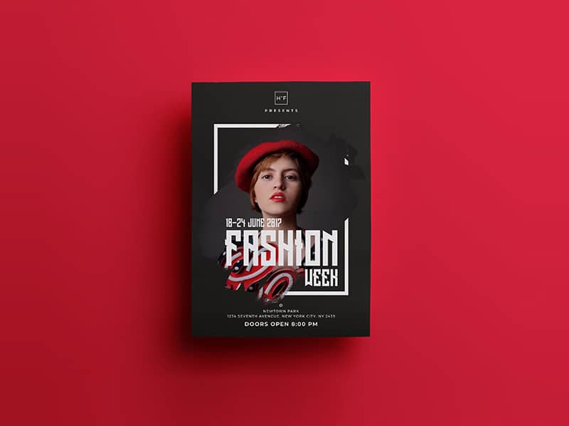 Fashion Event Flyer Template PSD