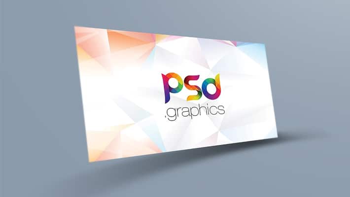 Floating Business Card Mockup