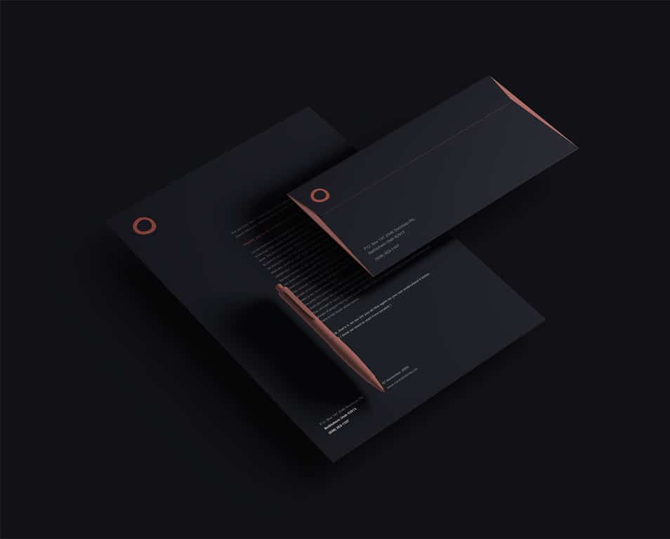 Floating Identity Mockup