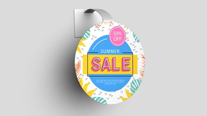 Free Advertising Wobbler Mockup PSD