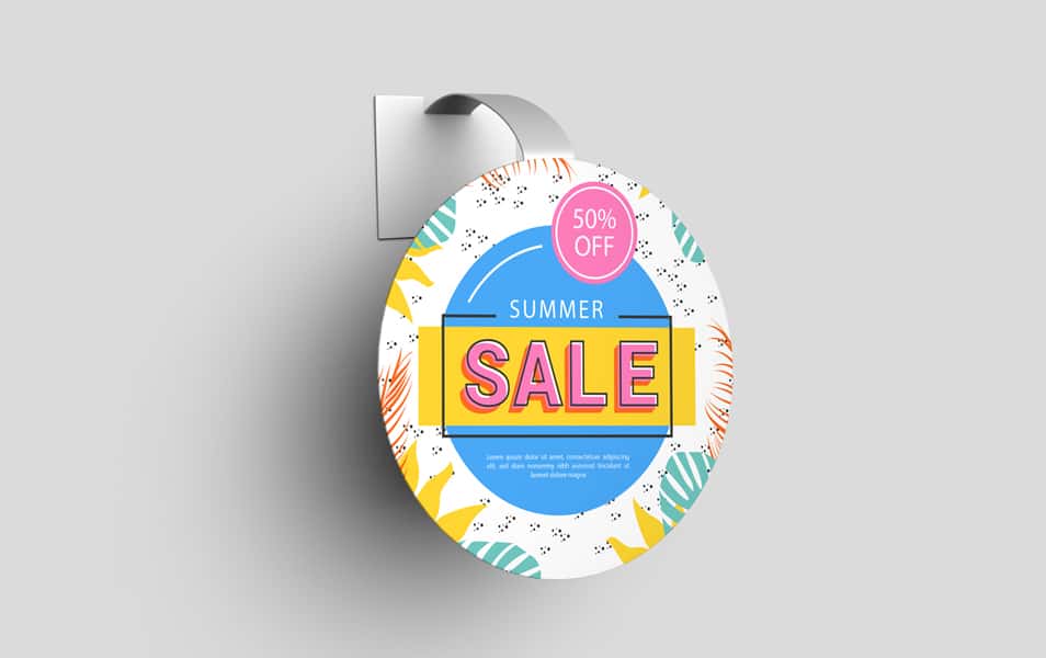 Free Advertising Wobbler Mockup PSD