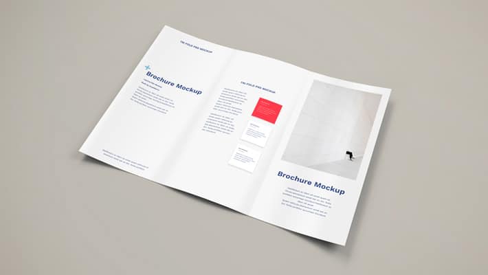 Free Brochure PSD Mockup