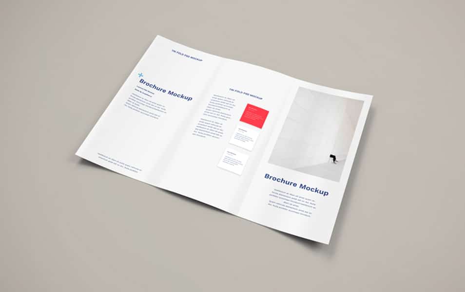 Free Brochure PSD Mockup