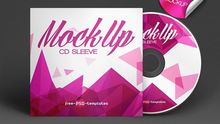 Free CD Sleeve Mock-up in PSD