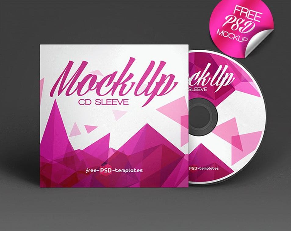 Free CD Sleeve Mock-up in PSD
