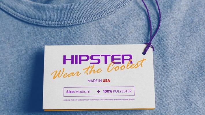 Free Clothing Hang Tag Mockup PSD