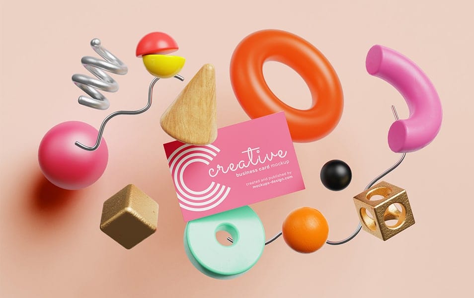 Free Creative Business Card Mockup