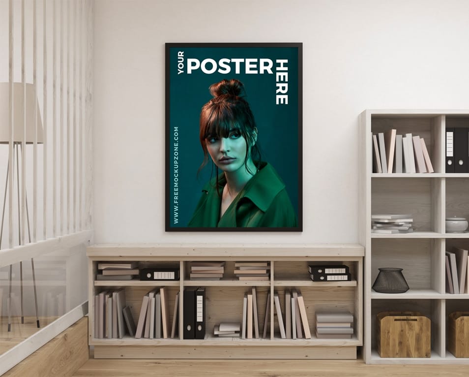 Free Creative Interior Poster Mockup For Designers