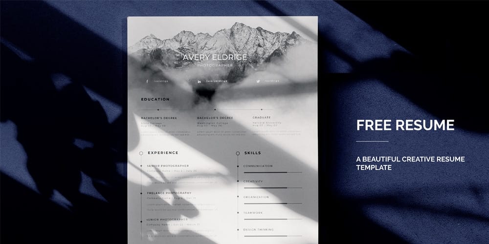 Free Creative Resume Template