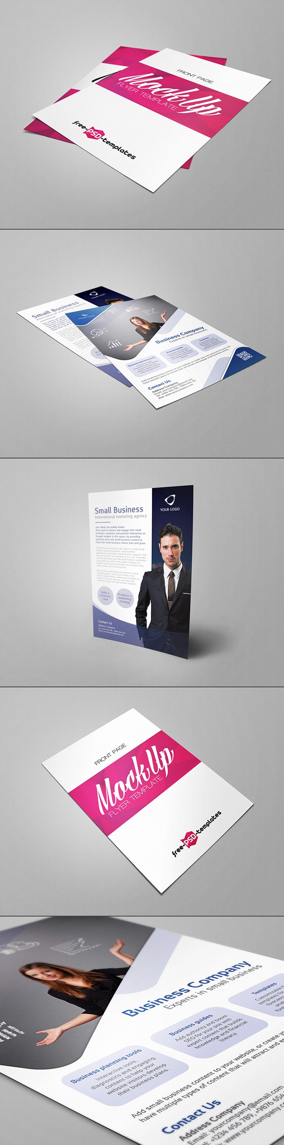 Free Flyer Mock-up in PSD
