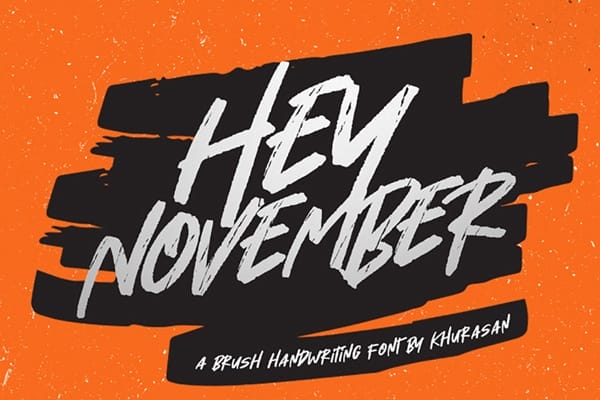 Free Hey November Brush Font