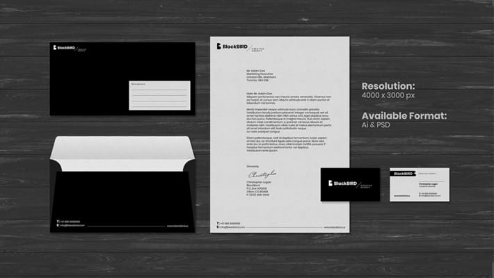 Free Logo Design, Stationery Template & Mockup PSD