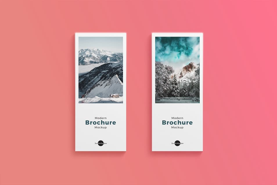 Free Modern Front Back Brochure Mockup