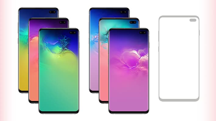 Free Samsung Galaxy S10+ (Plus) Mockup PSD