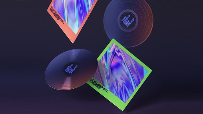 Gravity PSD Vinyl Mockup