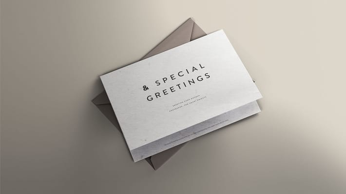 Greeting Card Mockup