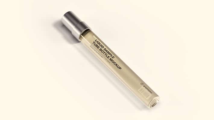 Liquid Sample Tube Bottle Mockup