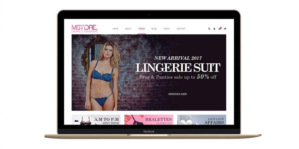 Free Ecommerce Web Templates PSD 66 MSTORE 1