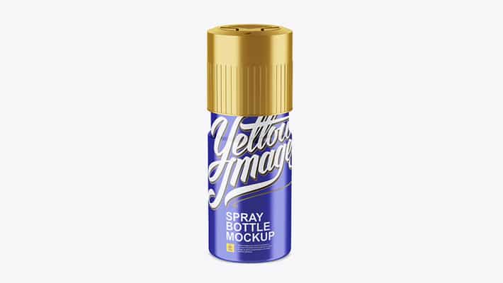 Metallic Plastic Deodorant Mockup
