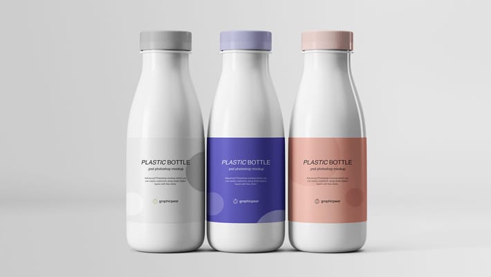 Plastic Bottles Mockup