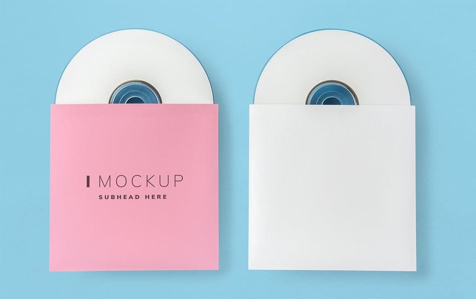 Promotional Material CD Package Mockup
