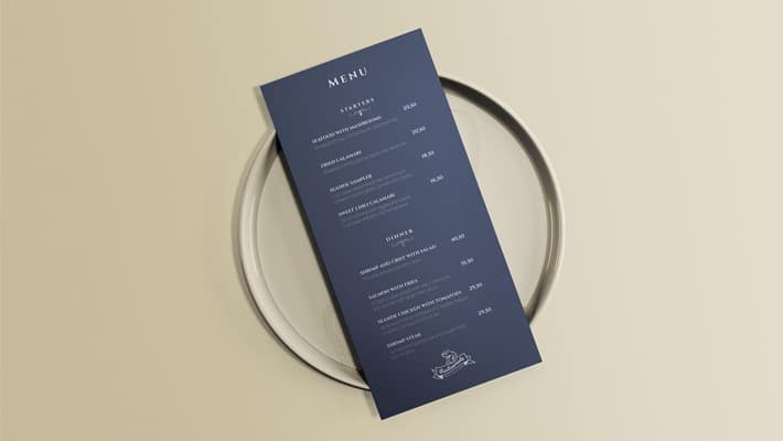 Restaurant Menu Mockup