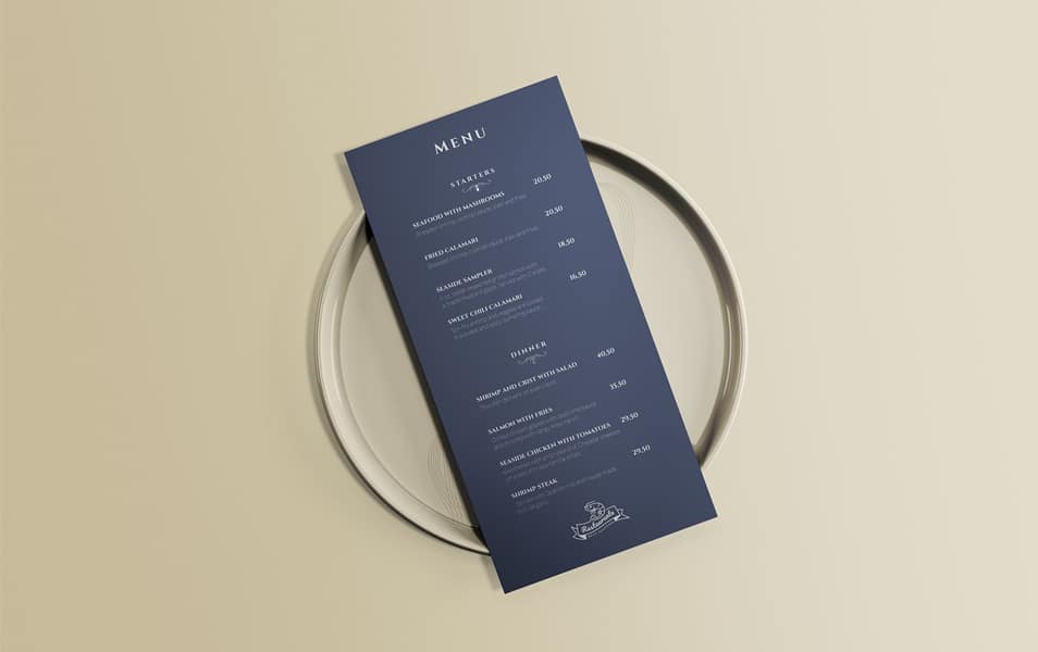 Restaurant Menu Mockup