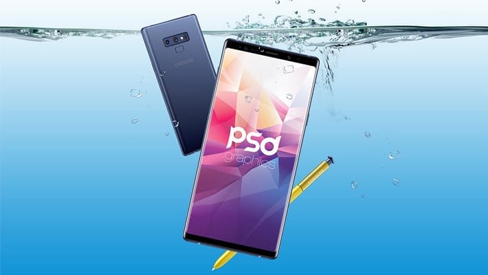 Samsung Galaxy Note 9 Mockup PSD