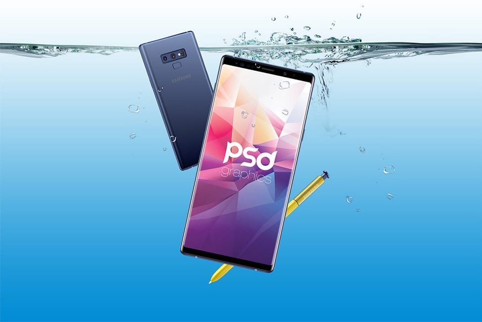 Samsung Galaxy Note 9 Mockup PSD