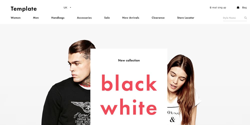 Free Ecommerce Web Templates PSD 108 Shop Template Free PSD